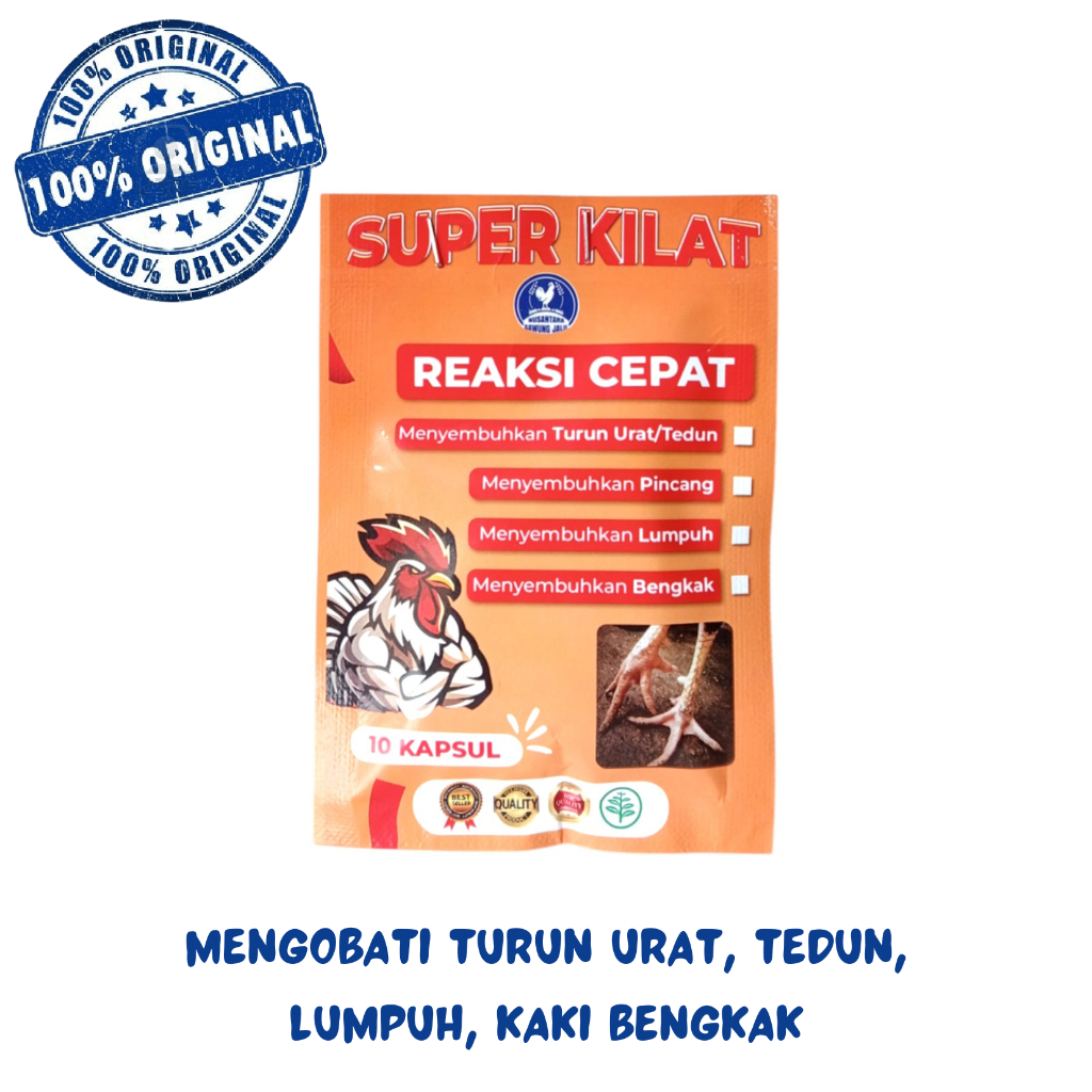 SUPER KILAT - Obat ayam lumpuh / ayam  Pincang turun urat