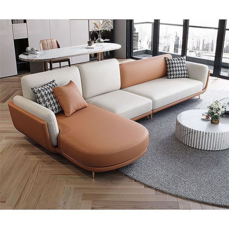 IDEA - Sofa Keluarga Minimalis Sofa Kulit L Sudut