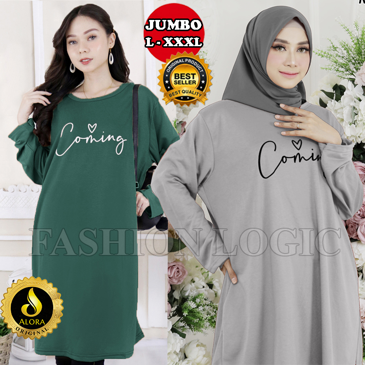 PAKET HEMAT ATASAN TUNIK KAOS JUMBO WANITA BIGSIZE TERBARU TERLARIS LD 120 - LD 130 - LD 140 -