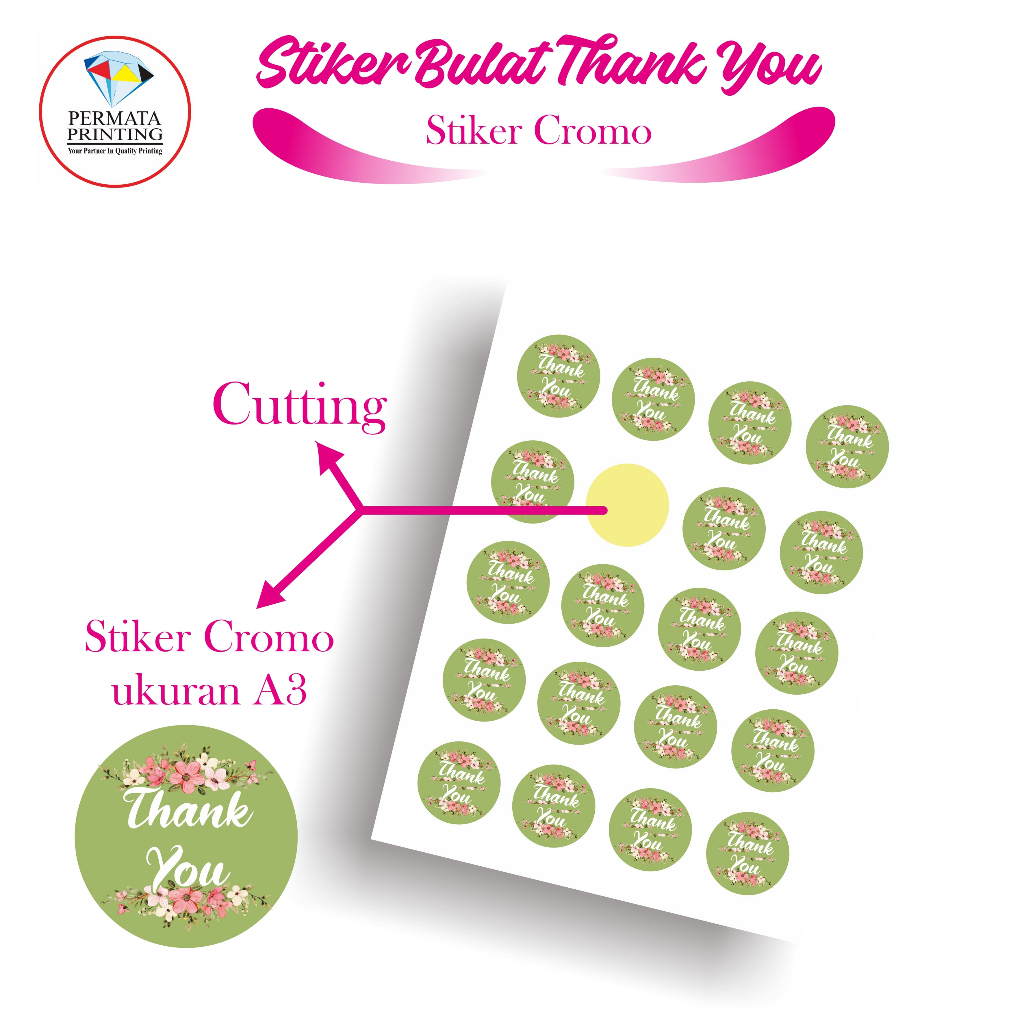 

Cetak Stiker Bulat Thank You (CROMO)