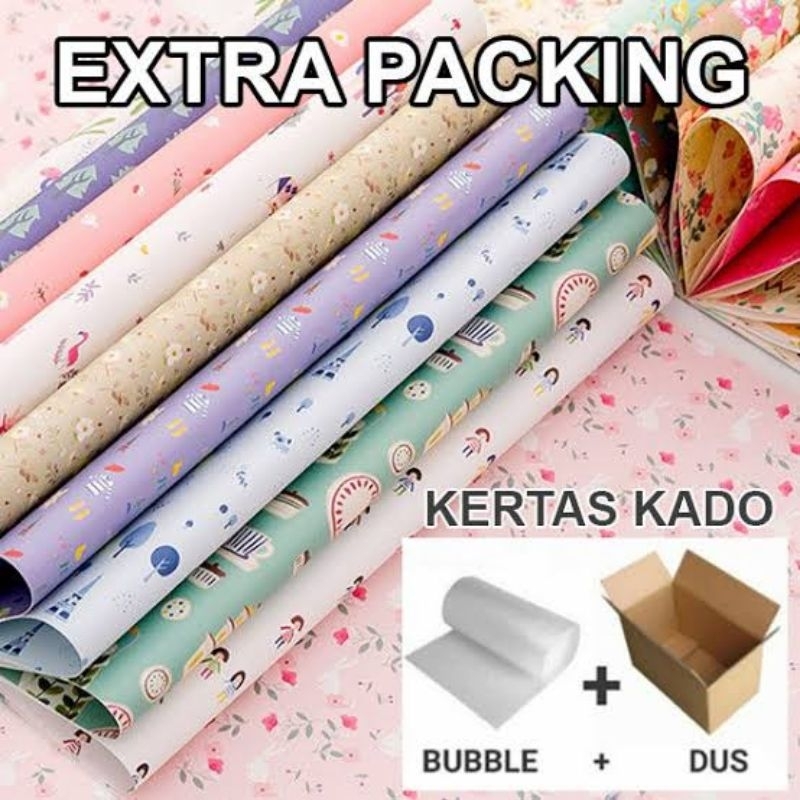 

Tambahan Extra Packing Dus Bubble Wrap Gift Kertas Kado