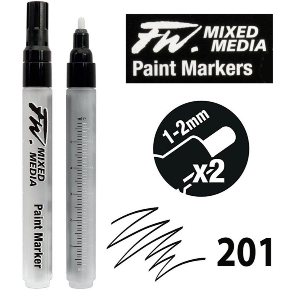 

Kuas Lukis Cat Air / Acrylic Daler Rowney FW Marker M 1-2mm 160320201