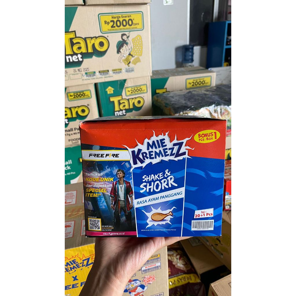 

FREE FIRE SERIES - SHORR MI KREMEZZ ISI 20 + 1 PC Rasa Ayam Panggang