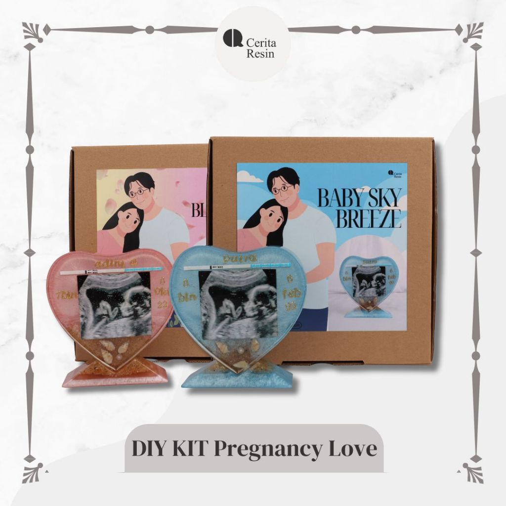 CERITA RESIN - DIY KIT Epoxy Resin Pregnancy Love Resin Art