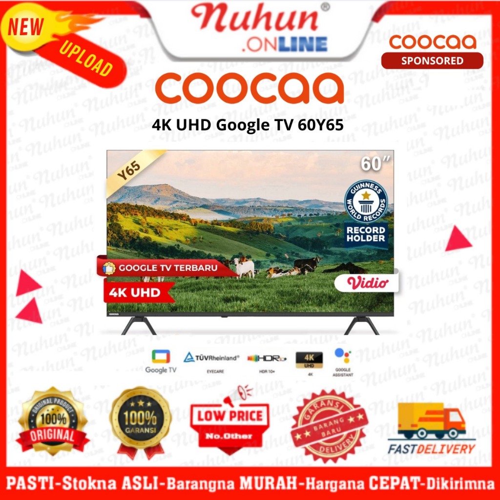 Coocaa Google TV 4K UHD 60Y65 60 Inch