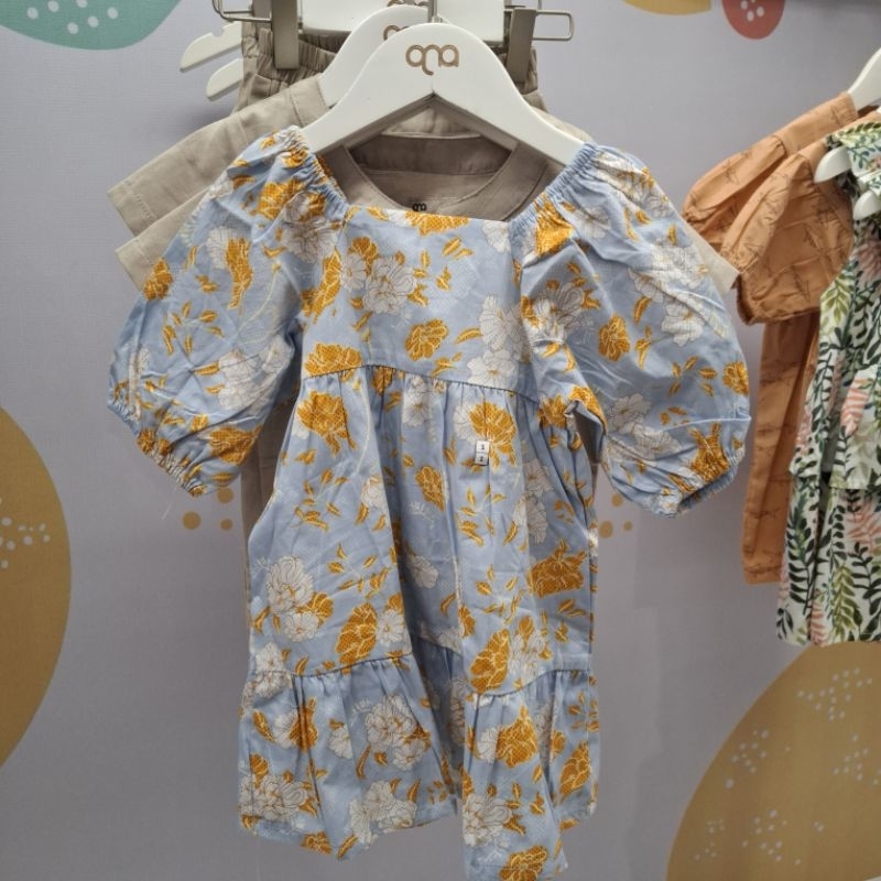 QNA Baju Dress Anak Perempuan Usia 1-4 Tahun