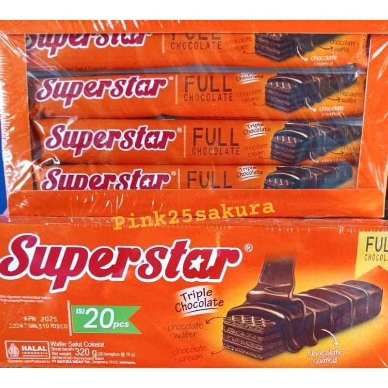 

Superstar wafer isi 20pcs 1dus 320gram