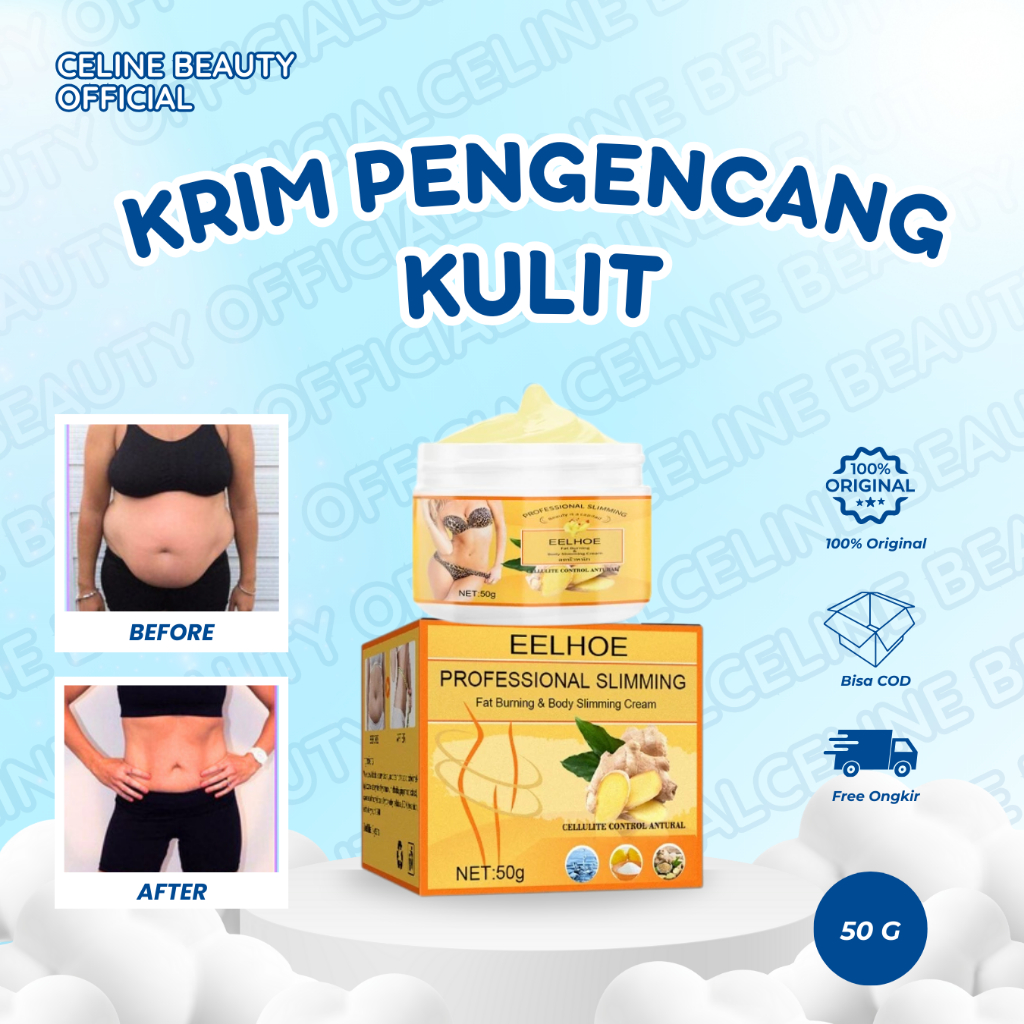 EELHOE Professional Slimming Fat Burning Body Slimming Cream 50g Ginger Slimming Cream Ginger Body S