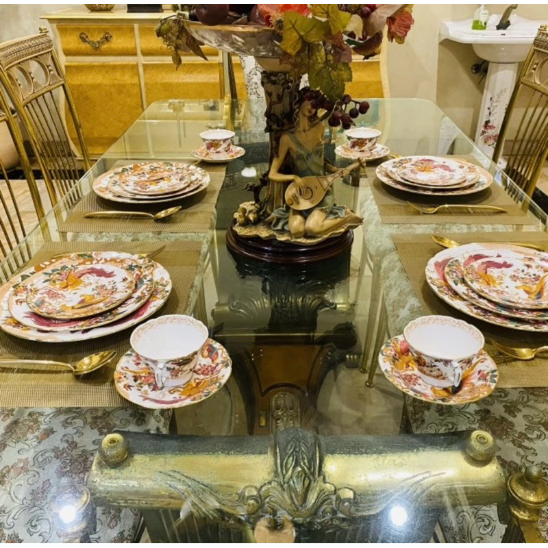 Dinner Set Royal Crown Derby England Olde Avesbury Mewah Cantik