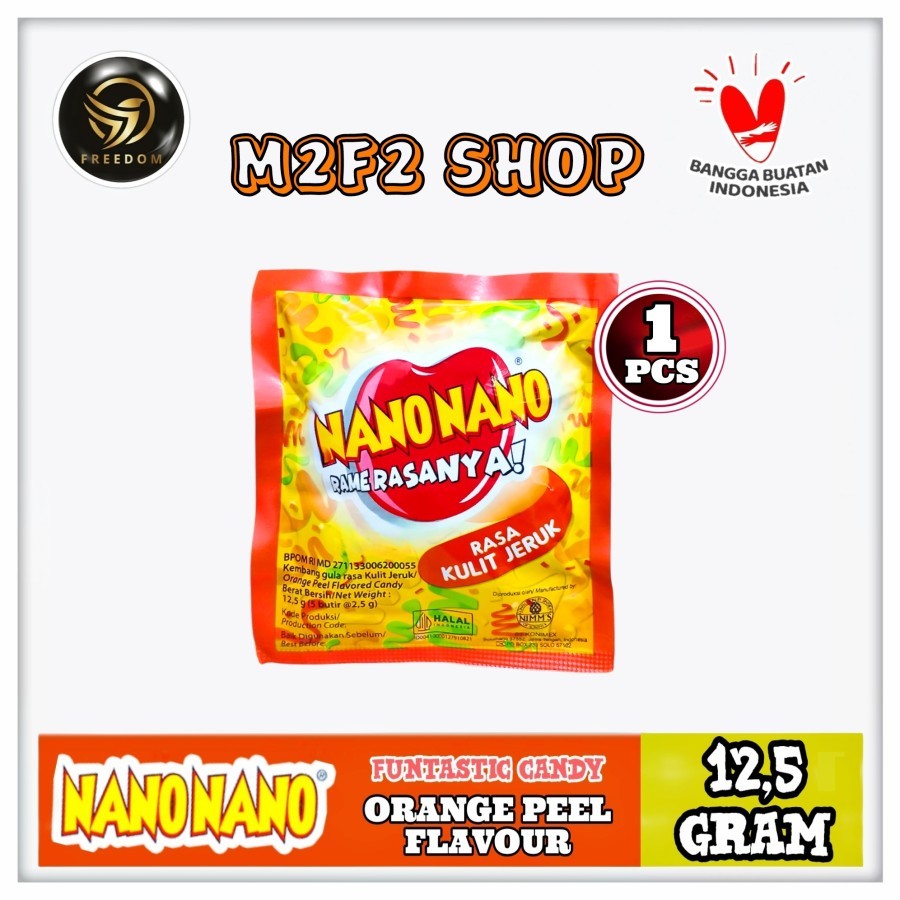 

Permen Nano Nano Rasa Kulit Jeruk Sachet - 12,5 gr (Kemasan Satuan)