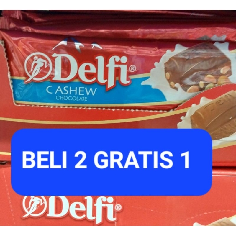 

COKLAT DELFI DAIRY 40 GRAM CASHEW MILK DAPAT BELI 2 GRATIS 1