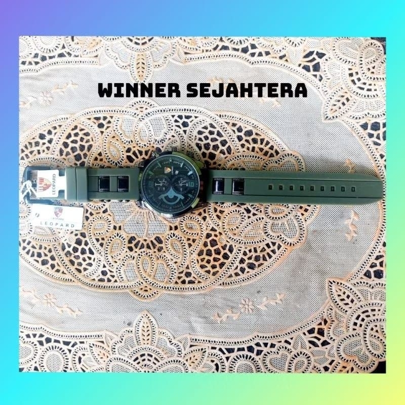 Jam Tangan AC LEOPARD sport ARMY ORIGINAL