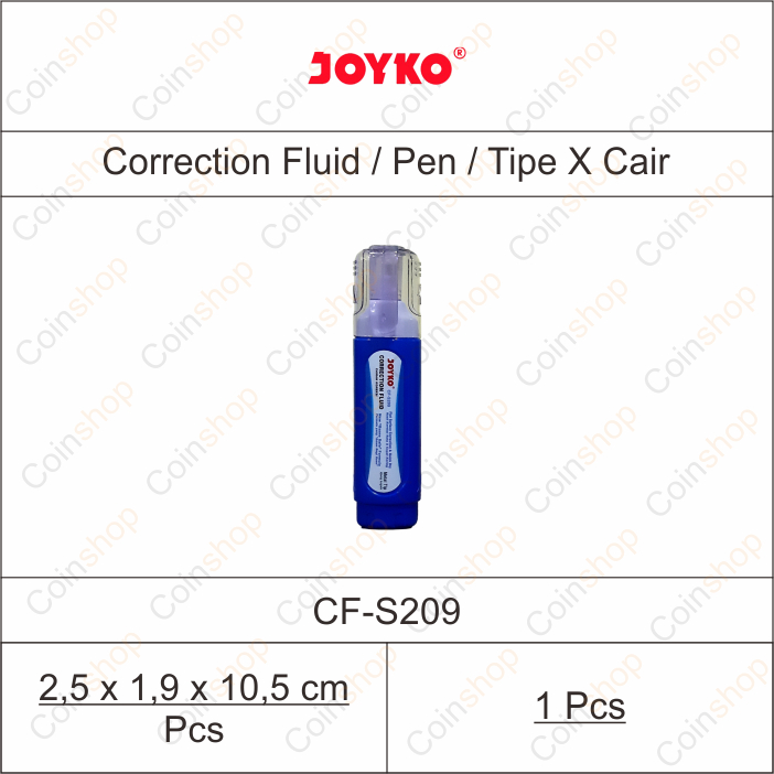 

Joyko CF-S209 Correction Pen Tip-Ex Tipe X Cair Per Pcs