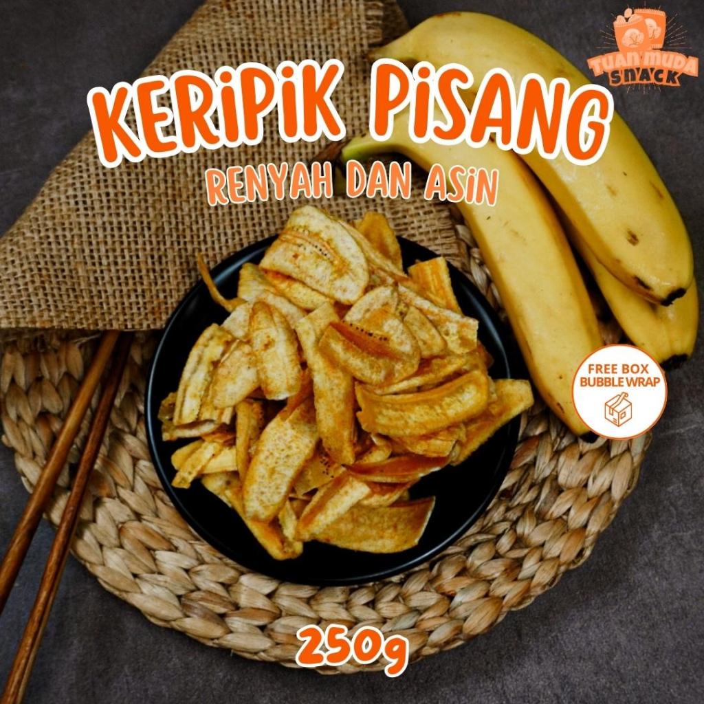 

Keripik Pisang Asin 250gr Cemilan Snack Murah Renyah