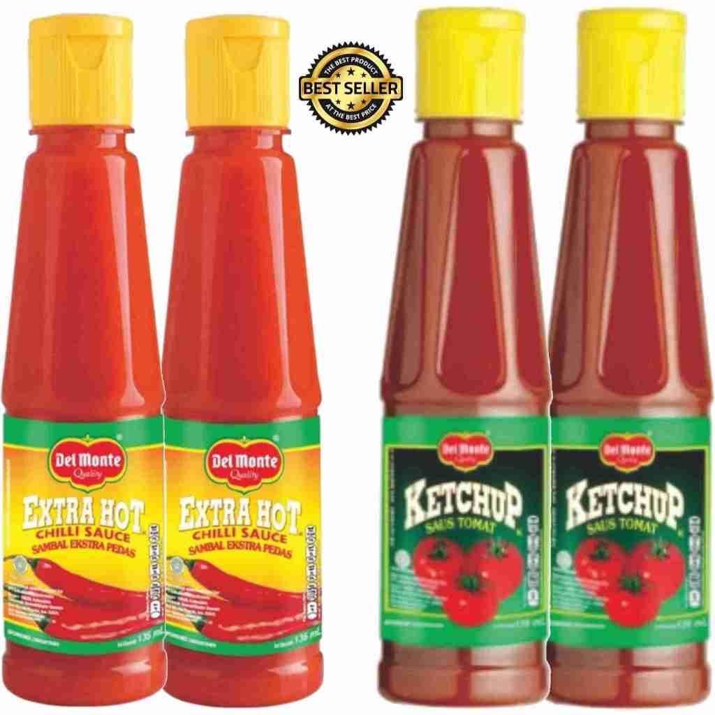 

Delmonte Saus Tomat/Sambal / Extra Hot Chili Sauce [135 gr] / Delmonte Saus Tomat Ketchup / Saos Sambal Extra Hot Chilli Sauce Botol 135ml