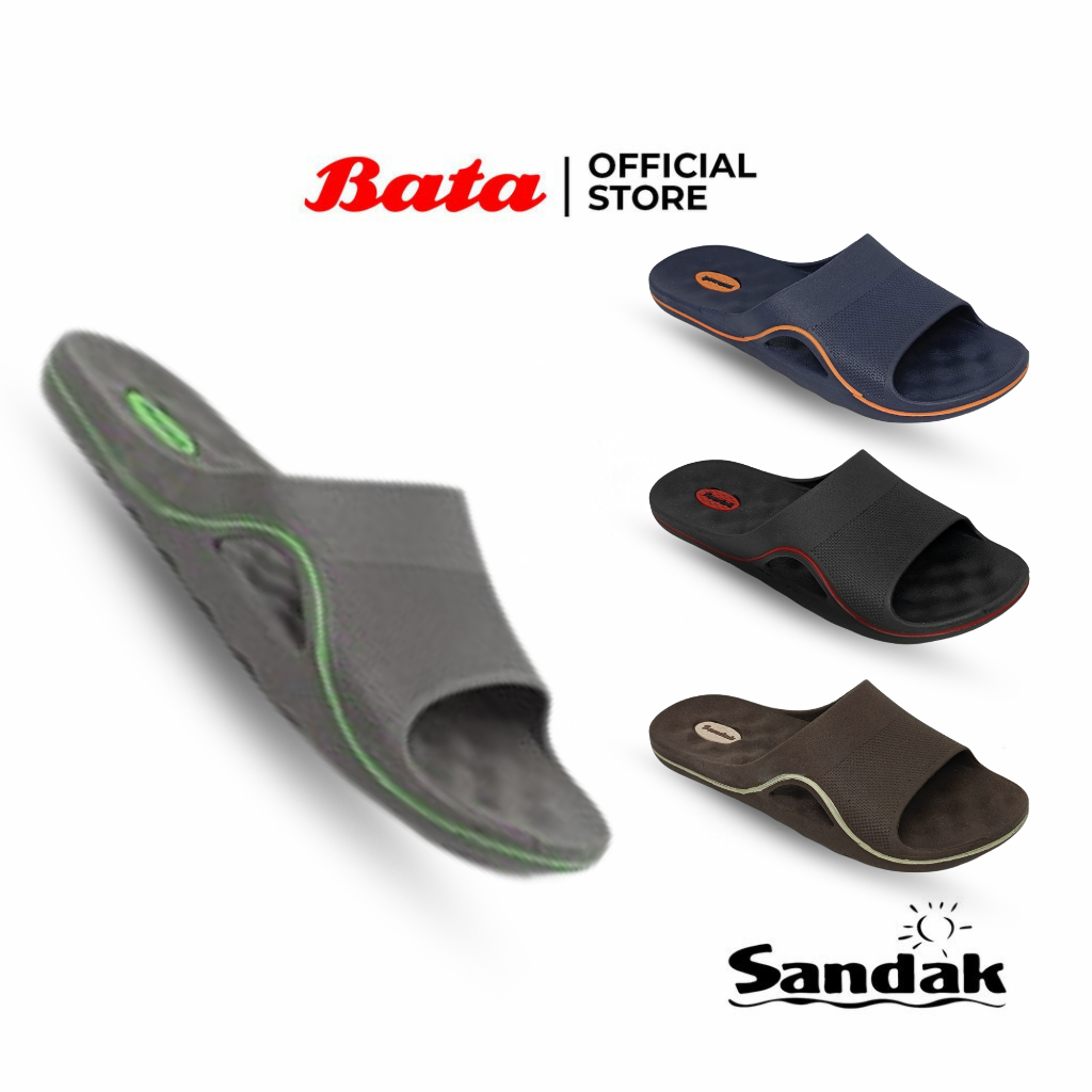 SANDAK by BATA - ORACLE "Rubber" Sandal Slide Karet Pria