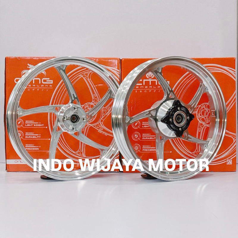 VELG RACING CMG MG5 MODEL M-OZ 5 STAR CNC RING 17 x 215 / 275 PALANG 5 KAWASAKI NINJA R / NINJA SS /