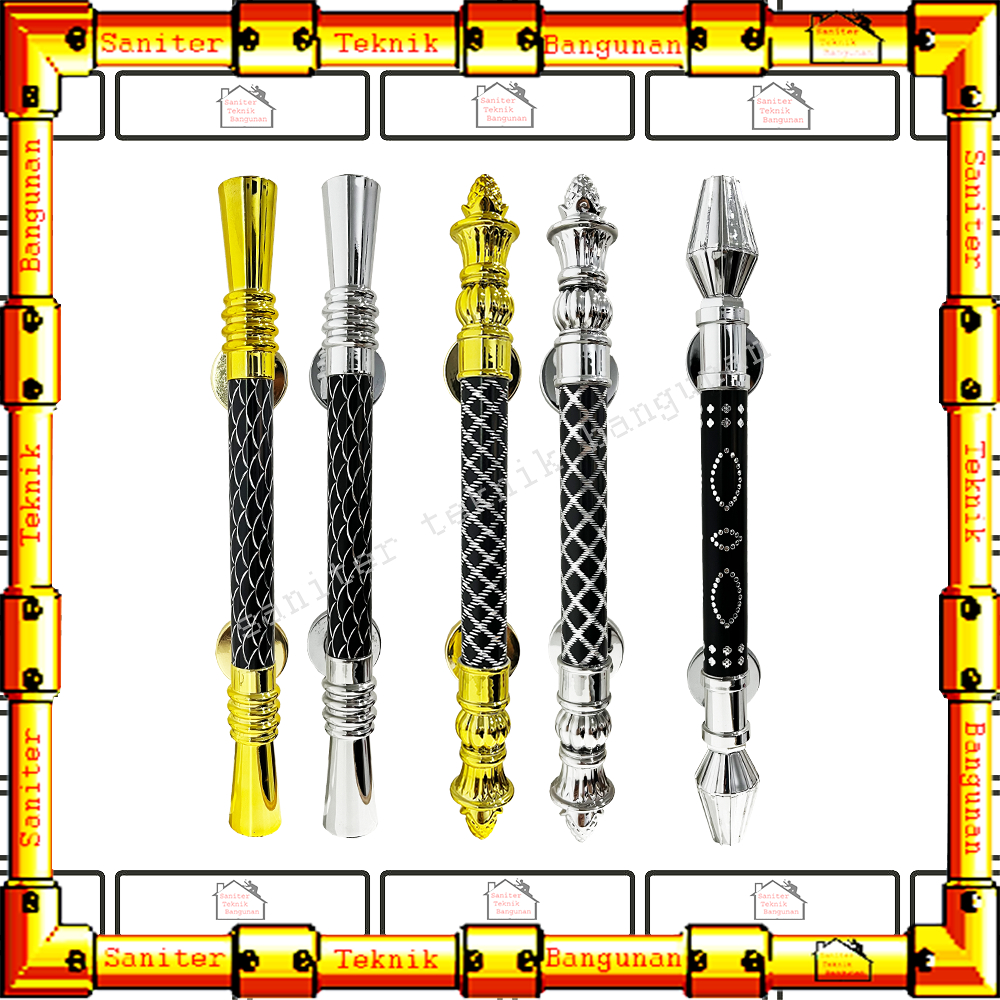 Handle Pintu Rumah Minimalis Set Alumunium / Gagang Pintu 2 / Tarikan Pintu