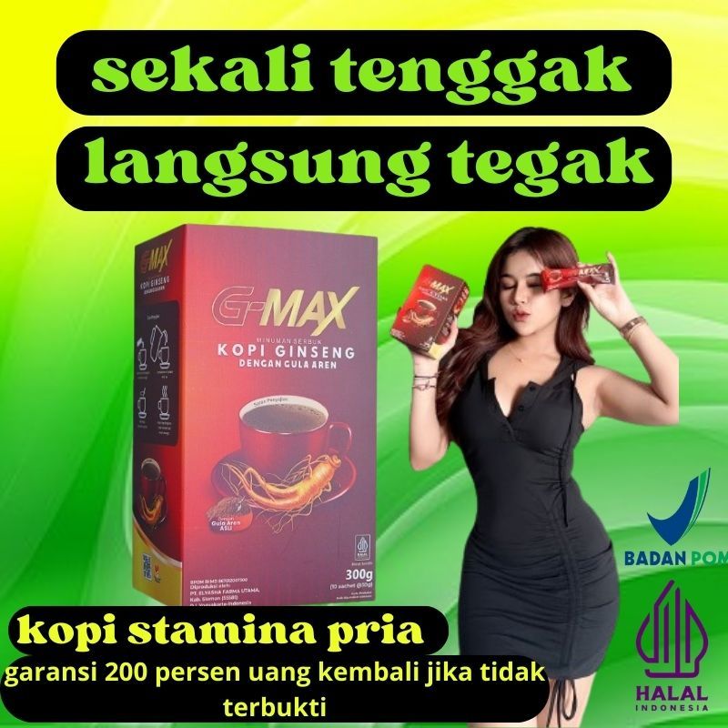 

(promo BERGOYANGGG)G-Max Kopi Ginseng Rasa Gula Aren - Kopi G-Max Original (Privasi Aman)