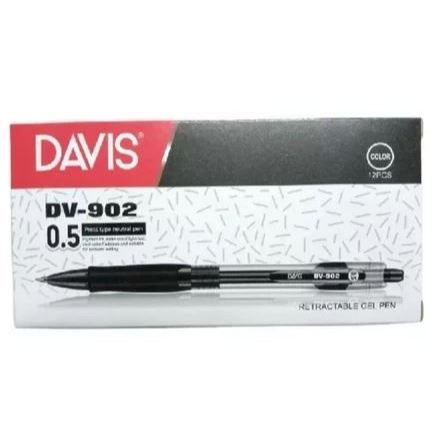 

[ 1 PAK ISI 12 ] Pulpen Davis Gel Cetek Q Gel DV-902