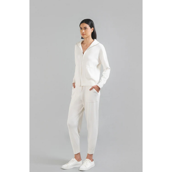 preloved Duma Official Nehru Jogger Pants White & Duma Official Brea Zip Up Sweater