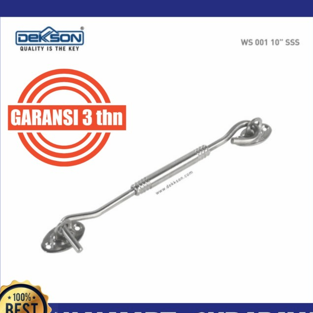 

Window stay Dekkson WS 001 10 SSS/ kaitan jendela dekson