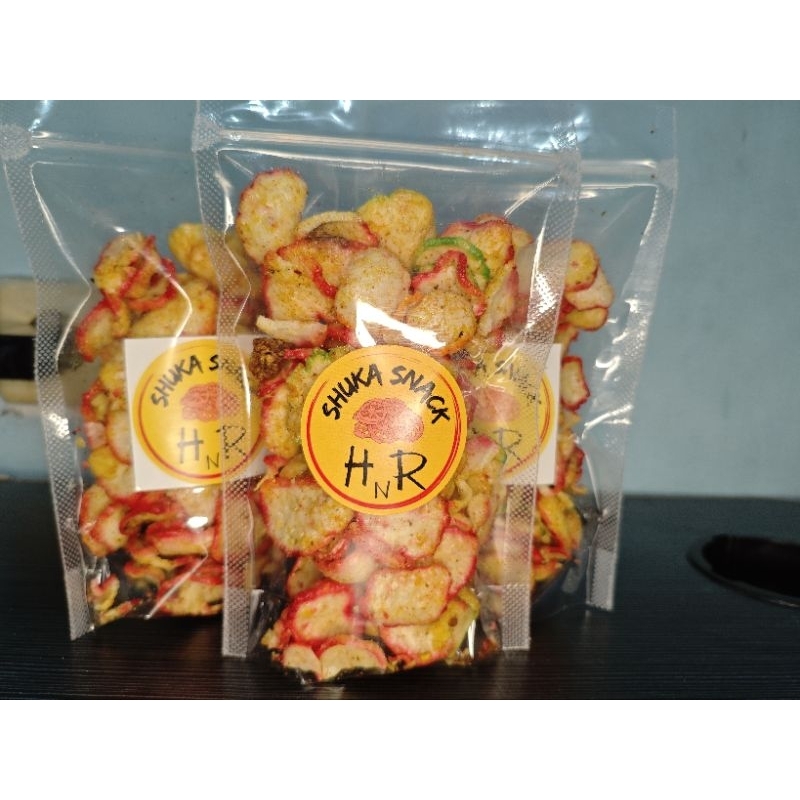 

Kripik Seblak Kencur kemasan 50 gram renyah dan gurih