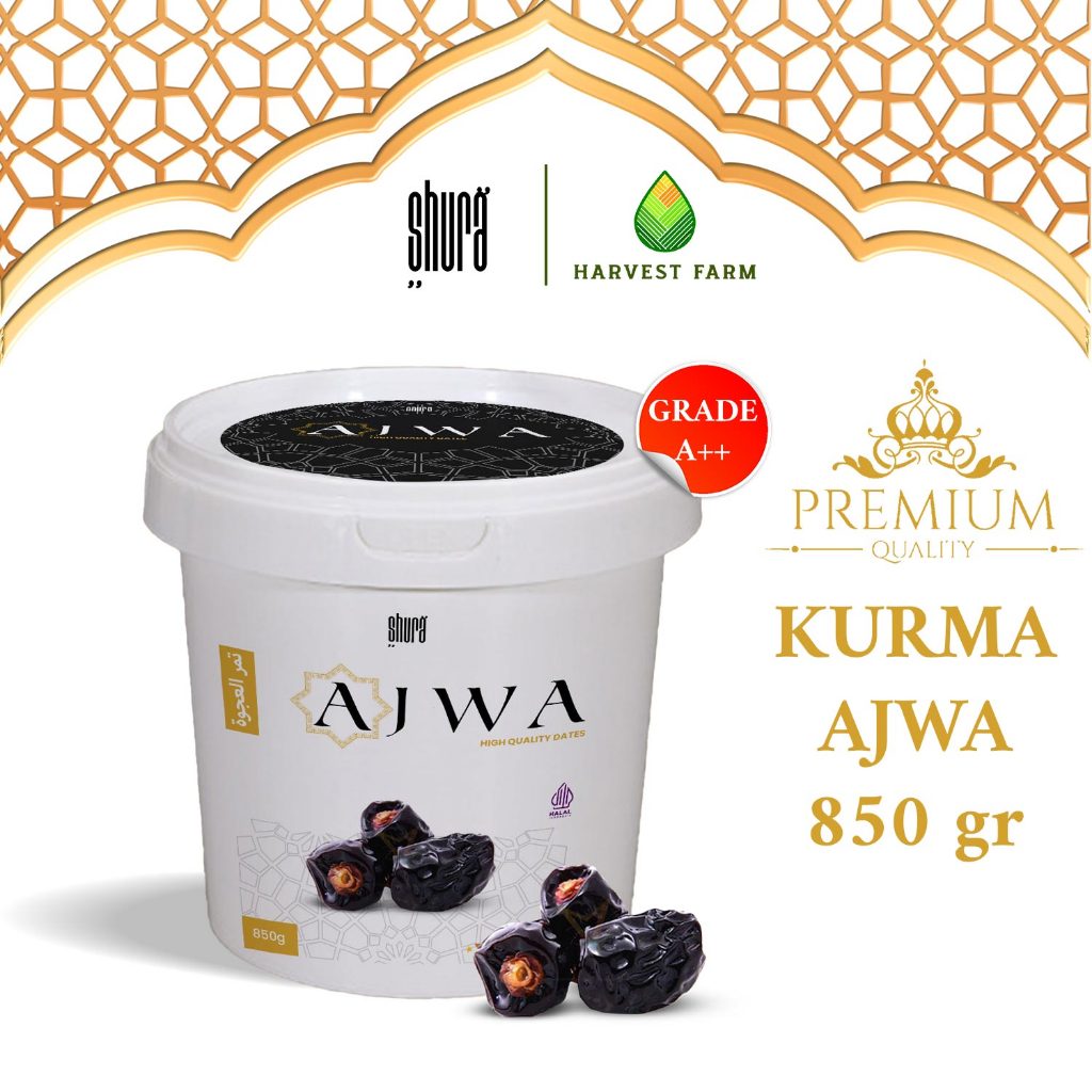 

Shura Kurma Ajwa Ember 850 g Premium Original High Quality