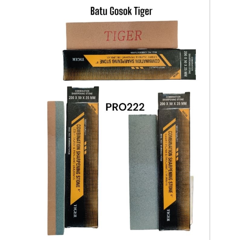 BATU GOSOK ORANGE TIGER 8" // BATU ASAH PISAU // BATU ASAH UNGKAL // BATU ASAH BAGUS // BATU GOSOK K