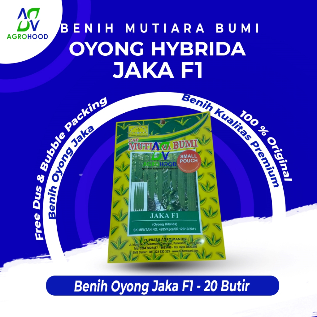 Benih Oyong Jaka F1 Mutiara Bumi Kemasan 20 Butir