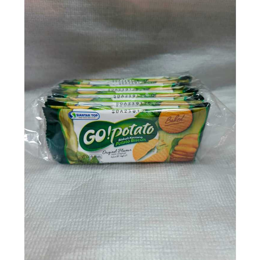 

Go potato Oiginal/keju/BBQ10x15g Eceran 1000