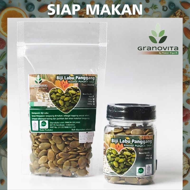 

Granovita Biji Labu Pumpkin Seeds 90g-200g