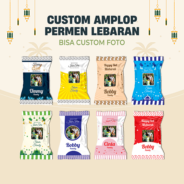 

0124 (12 PCS) AMPLOP LEBARAN CUSTOM BENTUK PERMEN
