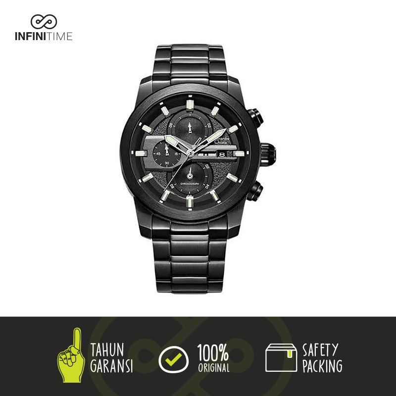 Jam Tangan Alexandre Christie AC 6270 AC 6559 Rantai Full Black Pria