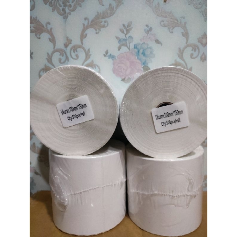 

Label Kertas Stiker Thermal Resi Paper 100mm x150mm 500pcs (Roll/Lipat) Termurah