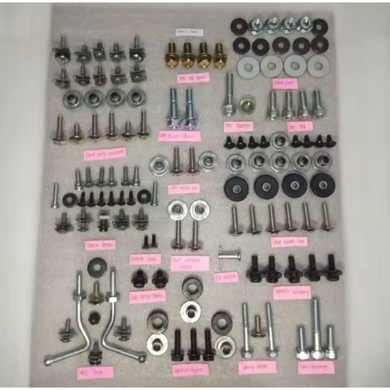 baut lengkap full body set satria 2tak baut lengkap full body set satria 2tak