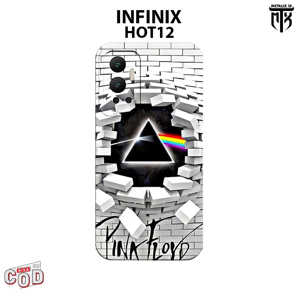 Casing INFINIX HOT 12 - Case INFINIX HOT 12 BAND PINK FLOYD SOFTCASE PROCAMERA CASE HANDPHONE