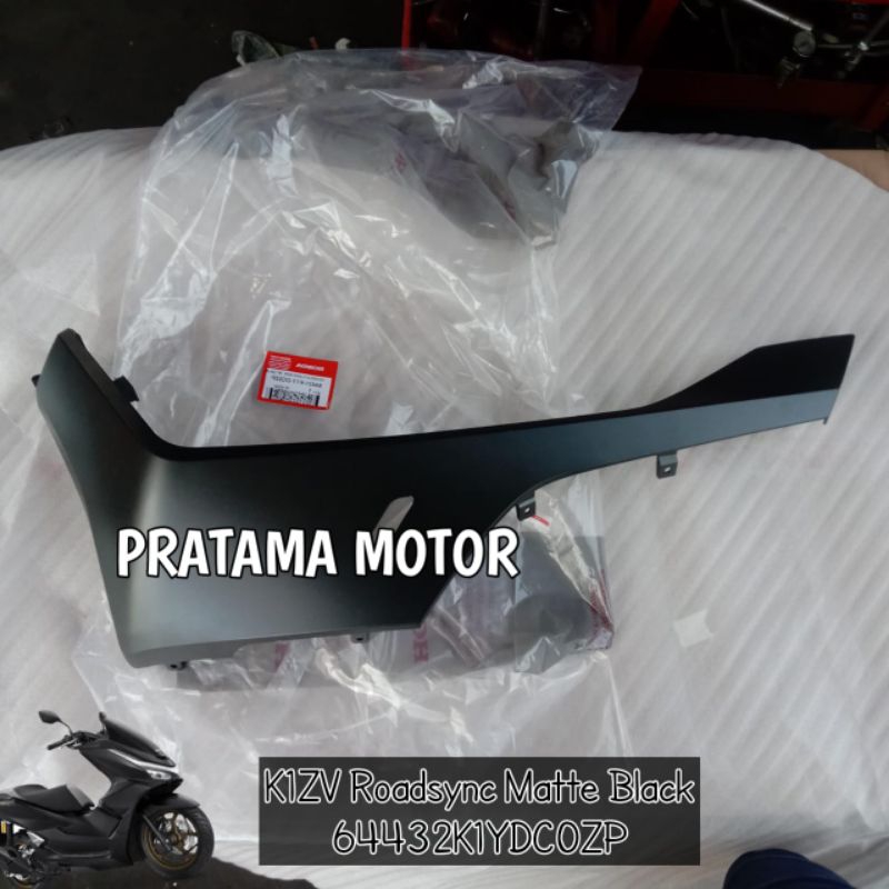 Cover Lantai bawah kiri PCX 2025 160 Hitam Doff TERBARU. dek cover bawah floor kiri pcx 2025 hitam d