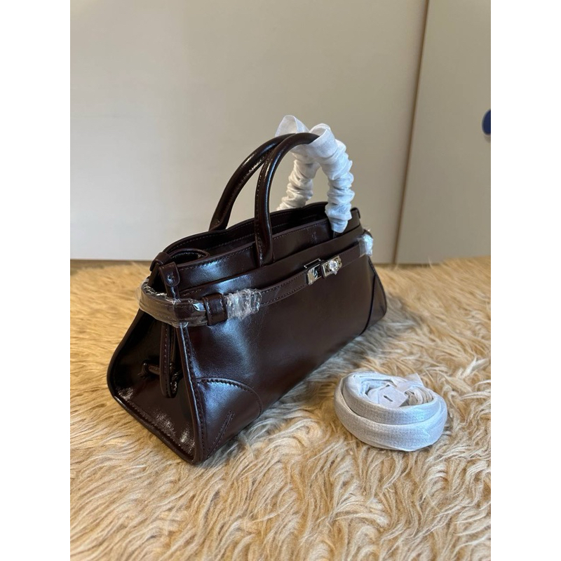 Tas Top Handle No Brand No Logo Kulit Asli