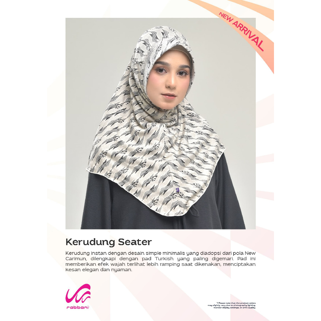 RABBANI ORI - New Kerudung Instan Dewasa Rabbani Kerudung Seater