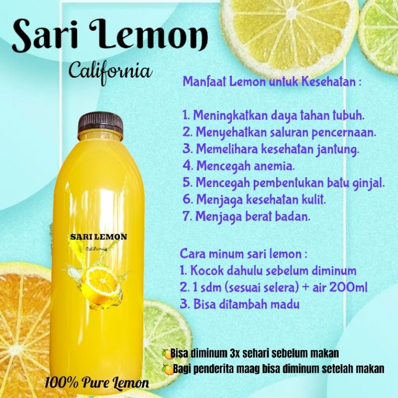 

Promo Sari Lemon 1Liter Murni Asli + Bonus Lemon Kering