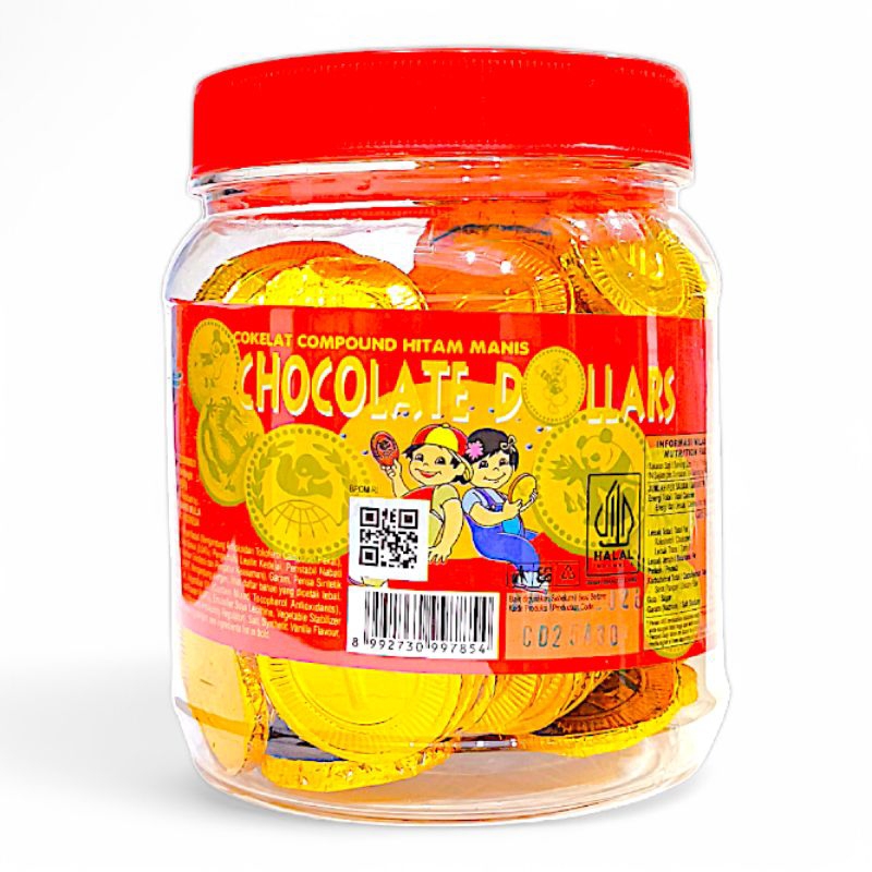 

Buat Nyenengin Anak Kecil: CHOCOLATE DOLLARS 300 Gram Cokelat Koin Serasa Punya Koin Emas Beneran Rasa Manis Tekstur Lembut