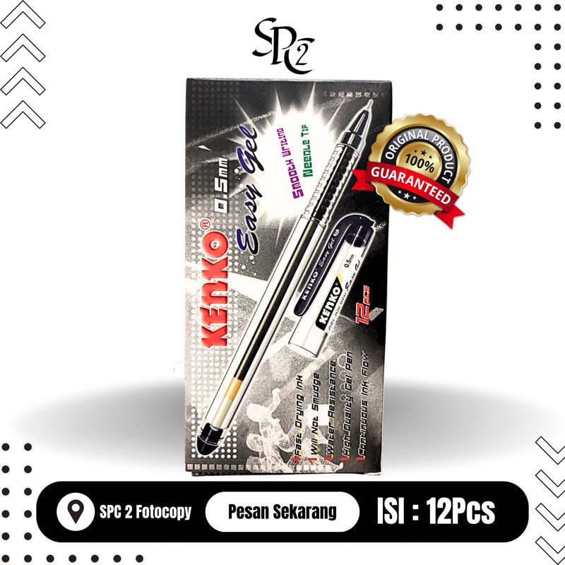

PULPEN EASY GEL KENKO 0.5mm [1Pack 12Pcs]