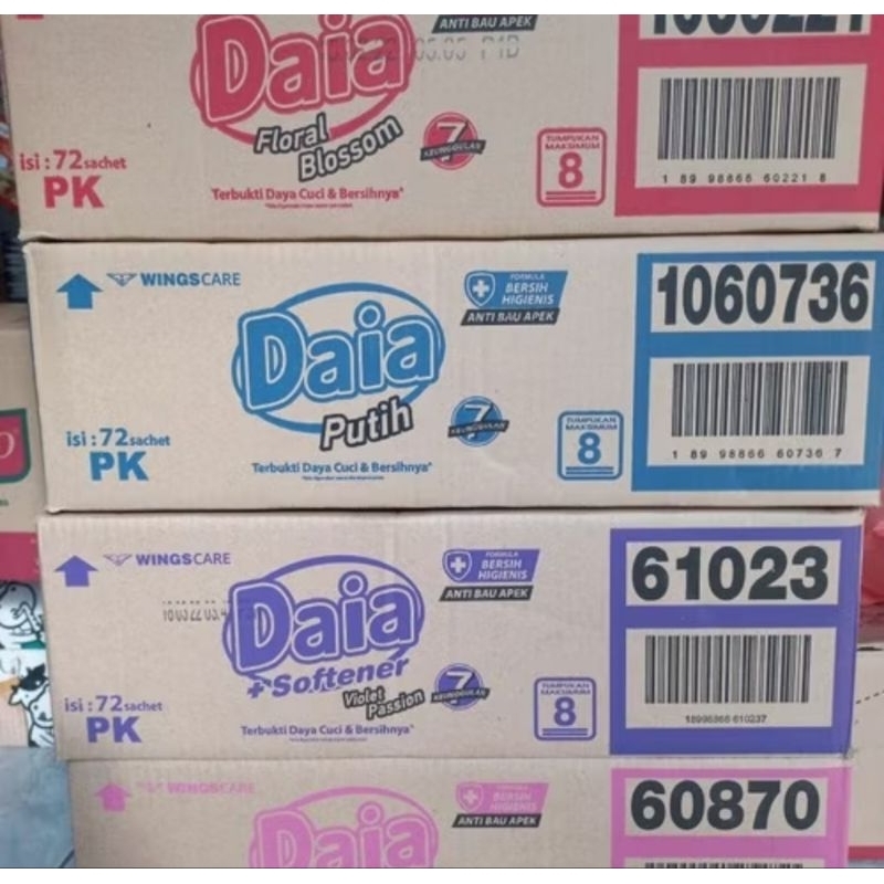 DAIA RENCENG 46GR DUS (ISI 72 SACHET)