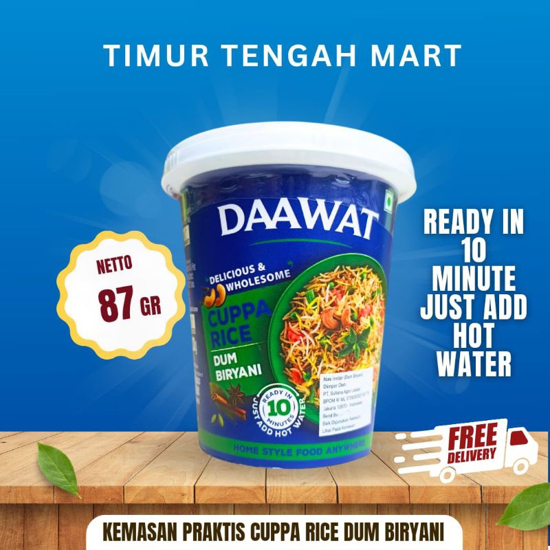 

Beras Basmati Daawat Biryani Cuppa Rice Dum