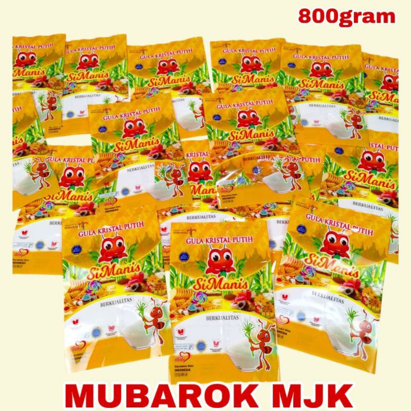 

Gula Si manis 800gram Dan lain lain