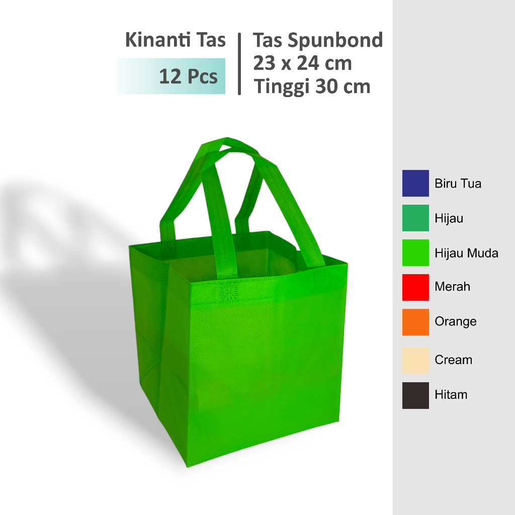 

(12 Pcs) Tas Hajatan 23x24 Tinggi 30 cm / Untuk Box Nasi uk 22x22 (R10B)