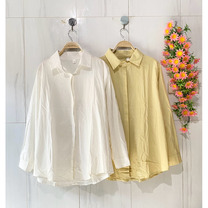 kemeja wanita katun import premium kemeja wanita