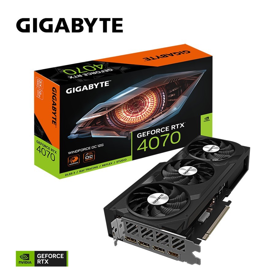 GIGABYTE GEFORCE RTX 4070 WINDFORCE OC 12GB GDDR6 NVIDIA / 4070