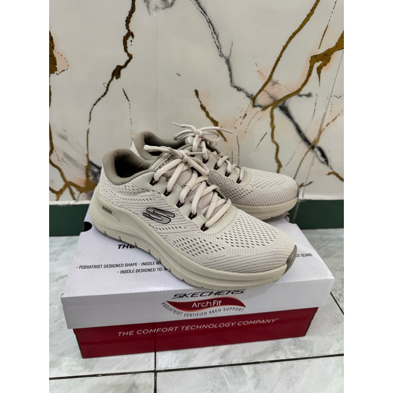 Sepatu Skechers Arch Fit 2.0 men’s off white shoes sneaker branded original